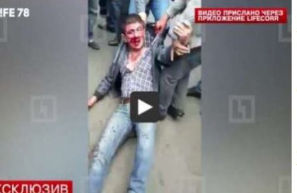 Rusiyada azərbaycanlı qatilin döyülmə anı