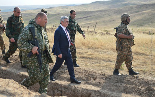 Sarkisyan Füzuli və Cəbrayılda