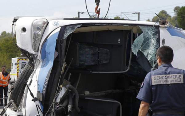 Sumqayıtda 3 yük maşını toqquşdu