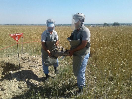Tərtər və Ağdamda partlamamış hərbi sursat tapılıb
