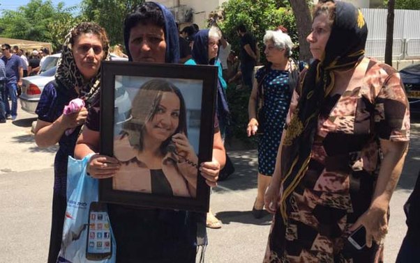 İsrail terrorunda həlak olan bakılı qadın dəfn olunub