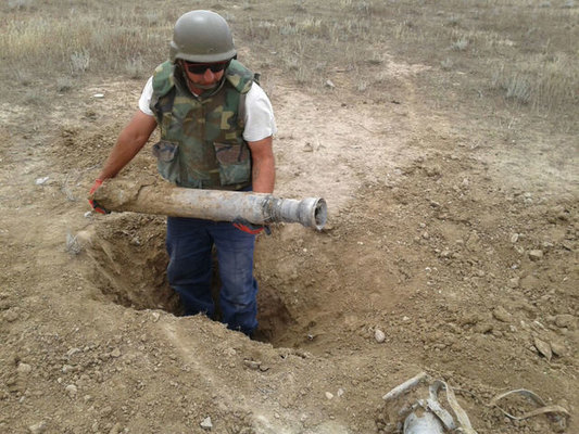 Tərtərdə raket hissələri tapılıb