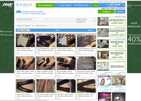 Köhnə əşyalarını ver, insanlığı yaşat! – İmkansız şəxslərə yardım etmək istəyənlər