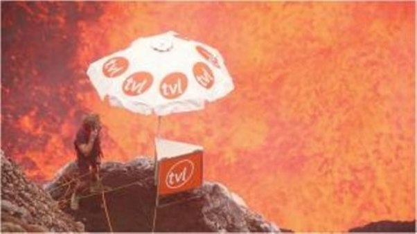 Vulkanın içində reklama çəkildi