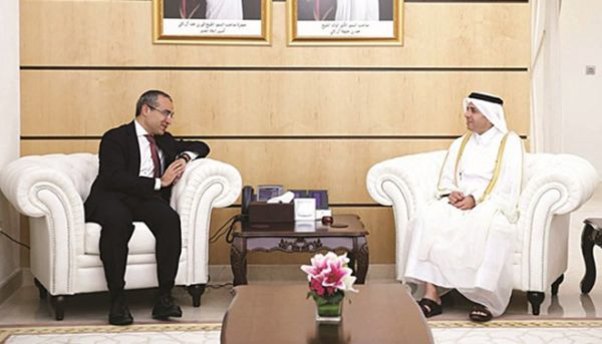 Mikayıl Cabbarov qətərli həmkarı ilə