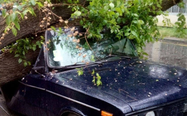 İki rayonda qasırğa tüğyan eləyir