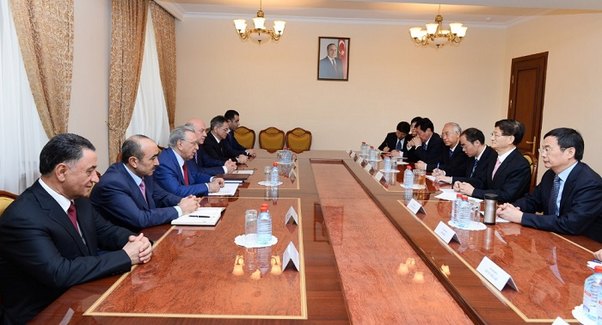 Ramiz Mehdiyev Çin Təhlükəsizlik Şurasının katibi ilə görüşüb