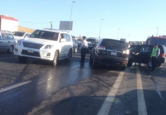 Bayraq Meydanının qarşısında ağır qəza