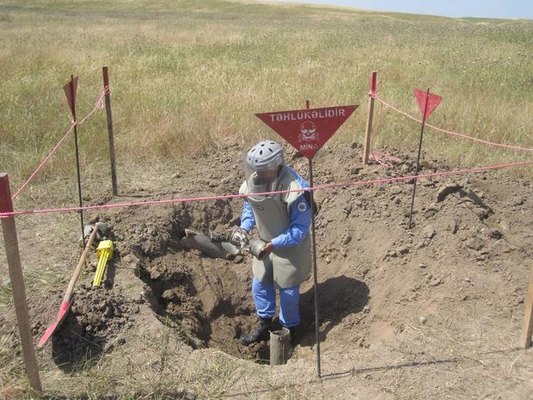 Tərtərdə top mərmisi tapılıb