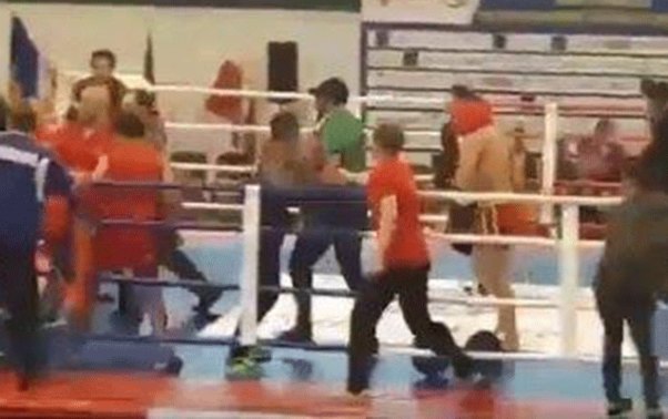 Avropa Çempionatında azərbaycanlılarla ermənilər arasında kütləvi dava