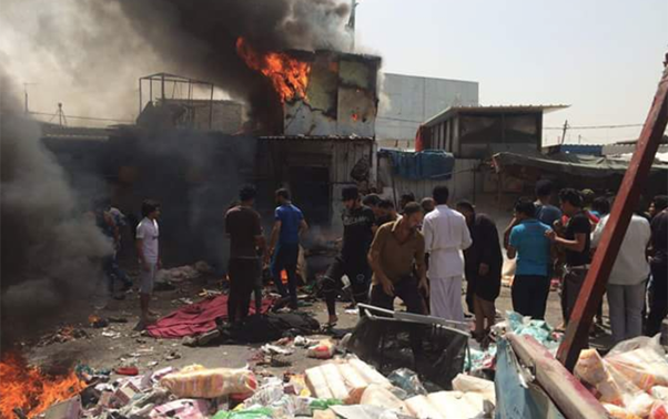 Bağdadda güclü partlayış