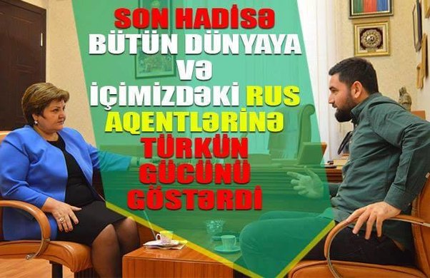 Son hadisə bütün dünyaya və içimizdəki rus aqentlərinə
