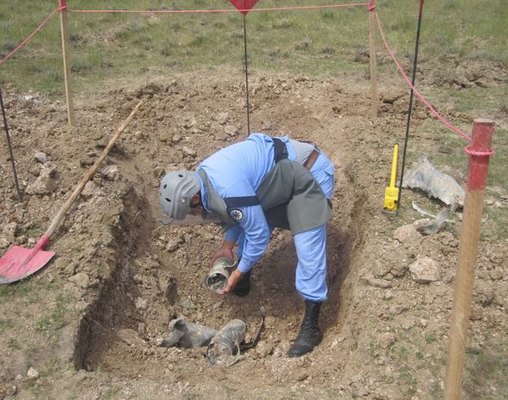 Tərtərdə kimyəvi tərkibli top mərmisi aşkarlanıb