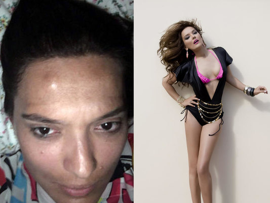 Demet Akalın makiyajsız halı ilə qorxutdu