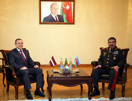 Azərbaycanla hərbi əməkdaşlığın genişləndirilməsi Latviya üçün prioritetdir