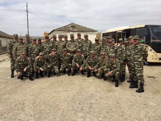 Qarabağ müharibəsi veteranları cəbhəyə getdilər