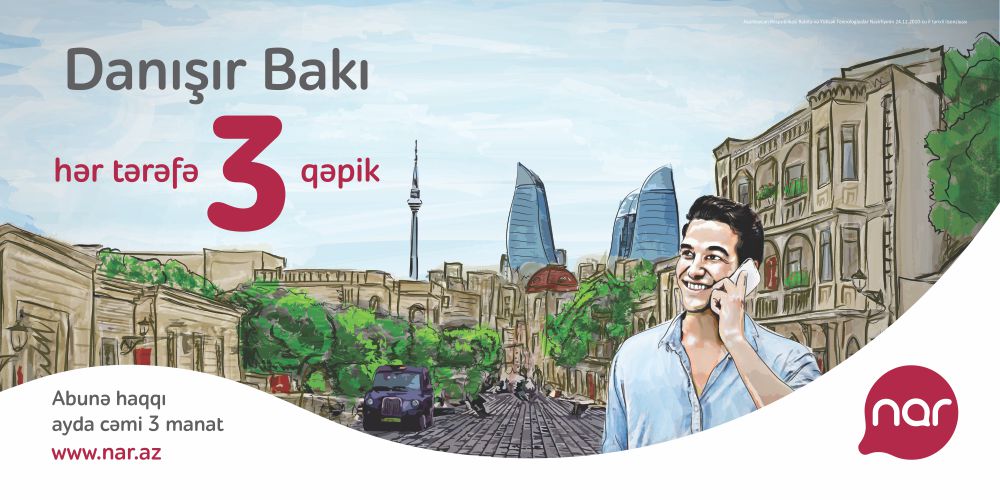“Nar” paytaxt sakinlərinə “Danışır Bakı” tarifini təqdim etdi
