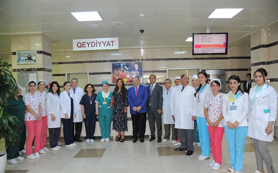 Leyla Əliyeva Milli Onkologiya Mərkəzinin Uşaq Klinikasında olub