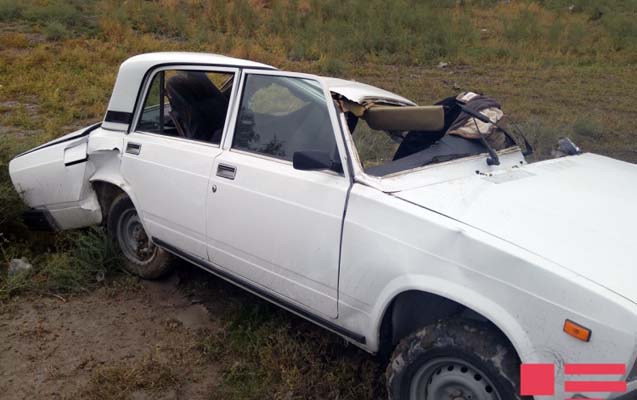 Ər öldü, arvadı xəstəxanalıq oldu - Bakıda yol qəzası + Foto