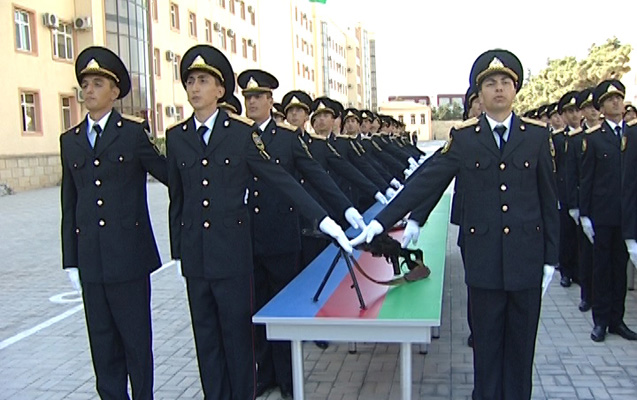 Polis Akademiyasında andiçmə mərasimi keçirilib - FOTOLAR