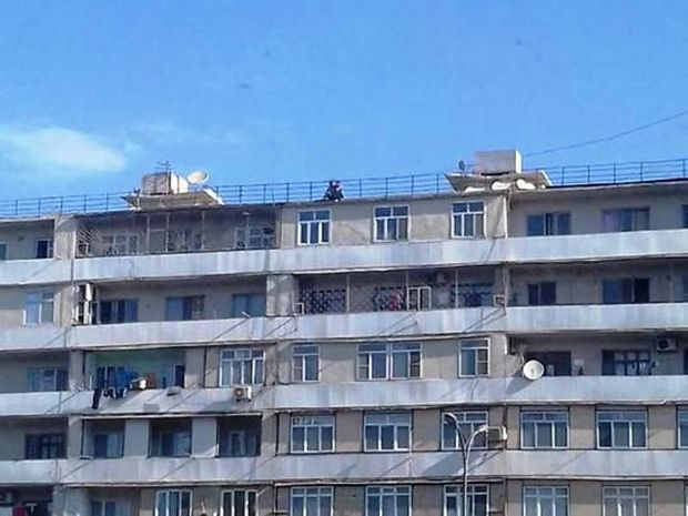 Bakıda sevgililərin təhlükəli macərası – FOTOLAR + VİDEO