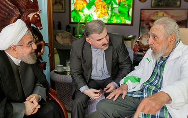 Ruhani Fidel Kastro ilə görüşdü - Tarixi səfər