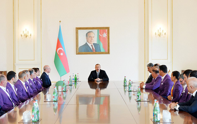 Prezident paralimpiyaçılarla görüşdü