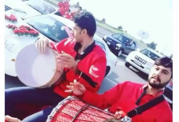 Bakıda qeyri-adi toy karvanı – VİDEO