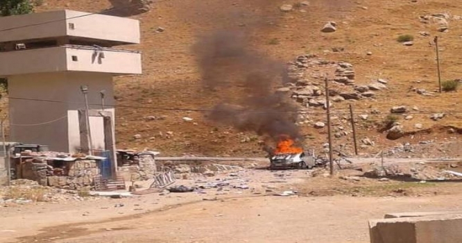 PKK-nın qoyduğu bomba türk hərbçilərin avtomobilini partlatdı