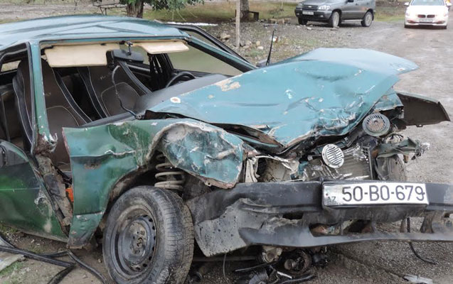 Qubada ağır qəza - Yaralılar var+Video