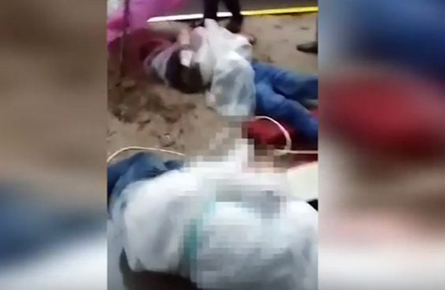 Fəhlə 5-ci mərtəbədən yıxılaraq öldü - (+18) VİDEO