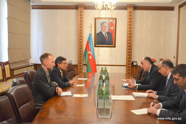 Elmar Məmmədyarov Rəşid Xaliqovla görüşüb