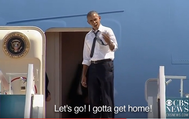 “Gəl gedək, mən evə getməliyəm” - Obama+Video