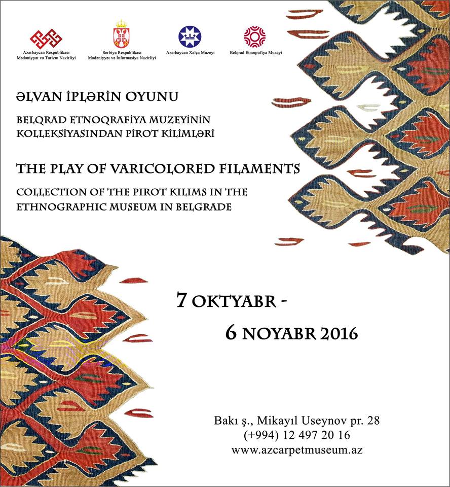 Azərbaycan Xalça Muzeyində “Əlvan iplərin oyunu” adlı sərginin açılış mərasimi keçiriləcək