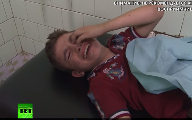 Suriyada məktəblilər öldürüldü - Video