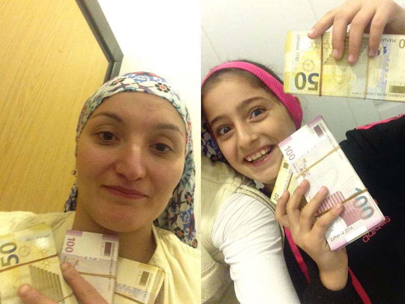 Türkiyədə qadın dayanacaqdan 25 min AZN tapdı - FOTO - VİDEO