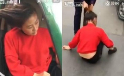 Xəyanətə uğrayan ər dəliyə döndü: arvadını saçından tutub sürüdü (VİDEO)