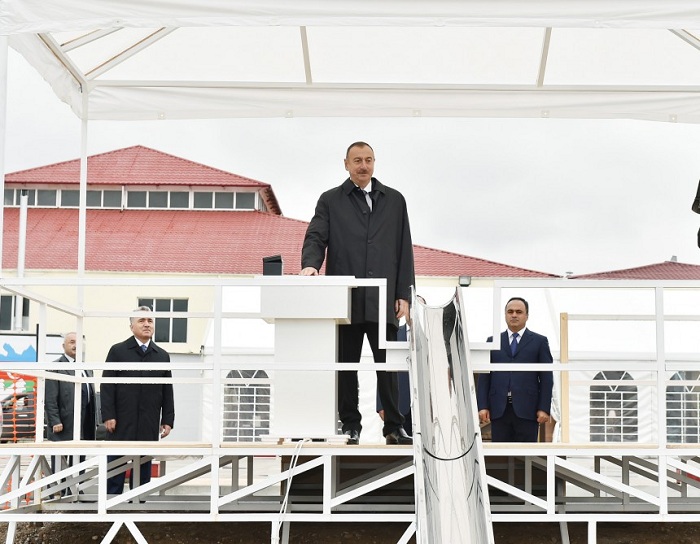 Ölkə başçısı Ağstafada açılışlar etdi - FOTOLAR