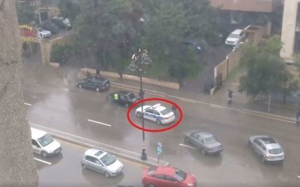 Yol polisinin qayda pozuntusuna — RƏY + VİDEO