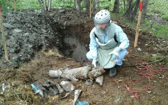 Tərtərdə raket qalıqları aşkarlandı