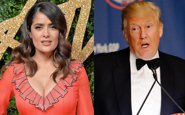 Tramp telefonla Salma Hayekə