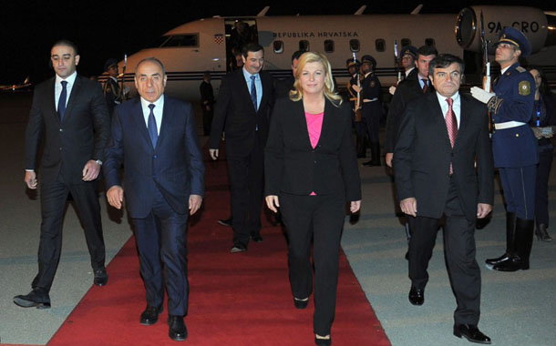 Xorvatiya prezidenti Azərbaycana rəsmi səfərə gəlib