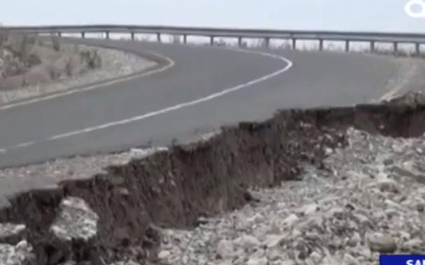 Azərbaycanda daha bir yol çökdü — 4 kəndlə əlaqə çətinləşdi