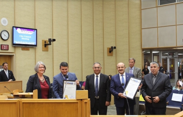 ABŞ-ın San Dieqo Şəhər Şurasında Nəsimi rayon nümayəndə heyətinin iştirakı ilə Azərbaycana həsr olunmuş mərasim keçirilib