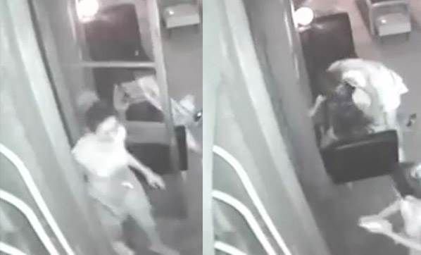 Restoranda cinsi əlaqəyə girdilər, kameraya düşdülər - VİDEO