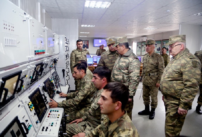 Zakir Həsənov yeni poliqonun açılışında-FOTOLAR