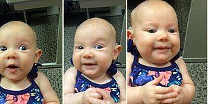 Eşitməyən uşaq ilk dəfə anasının səsini eşitdi - Və sevincindən... - VİDEO