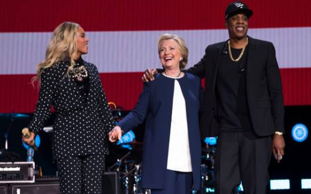 Beyons və Cey Zi Klintonu dəstəkləyir