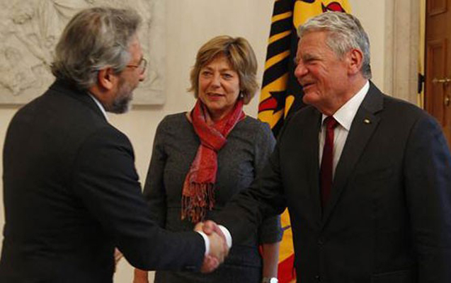 Can Dündar Almaniya prezidenti və xanımı ilə görüşdü - Fotolar