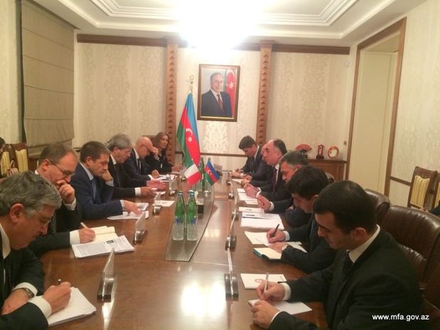 Azərbaycan və İtaliya xarici işlər nazirlərinin görüşü olub